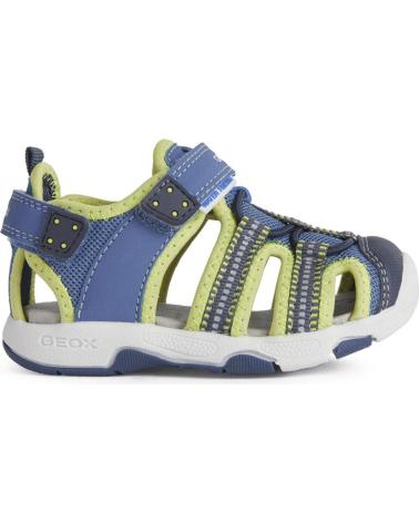 Sandálias de Menino GEOX B S MULTY SANDALIAS LT BLUE-LIME