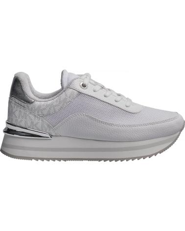 MICHAEL KORS ZAPATILLAS MUJER DEPORTIVAS HATTIE TRAINER 49T5HAFS1D BLANCO-PLATEADO