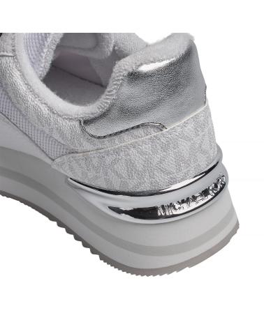 MICHAEL KORS ZAPATILLAS MUJER DEPORTIVAS HATTIE TRAINER 49T5HAFS1D BLANCO-PLATEADO