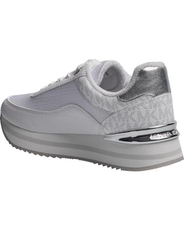 MICHAEL KORS ZAPATILLAS MUJER DEPORTIVAS HATTIE TRAINER 49T5HAFS1D BLANCO-PLATEADO