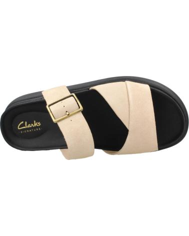CLARKS SANDALIAS ARISTELLA MULE PARA MUJER ECRU