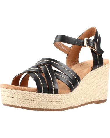 CLARKS SANDALIAS DE CUÑA SABINA STRAP BLACK