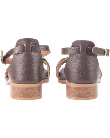 KESLEM SANDALIA 5891 CON PULSERA Y DETALLE FRONTAL MARRON