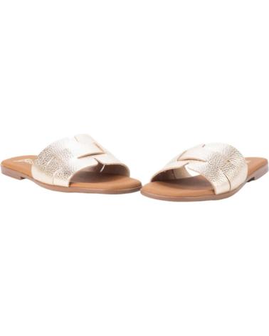 KESLEM SANDALIAS PLANAS 5800 EN TONO DORADO ORO