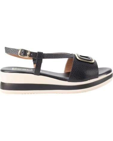 KESLEM SANDALIA 6045 CON PLATAFORMA NEGRO