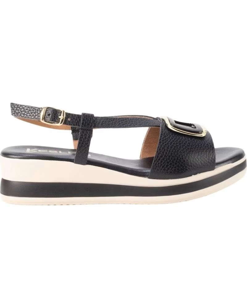 KESLEM SANDALIA 6045 CON PLATAFORMA NEGRO