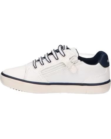 GEOX ZAPATILLAS J155CD J GISLI BLANCO-AZUL MARINO C0899 WHITE-NAVY