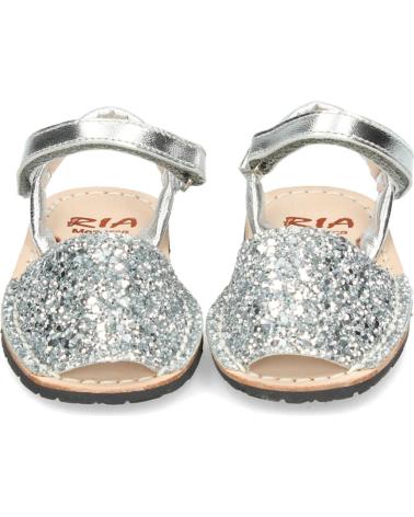 Sandalias de Niña RIA MENORCA MENORQUINA 20090-21224 GLITTER C-1 PLATA