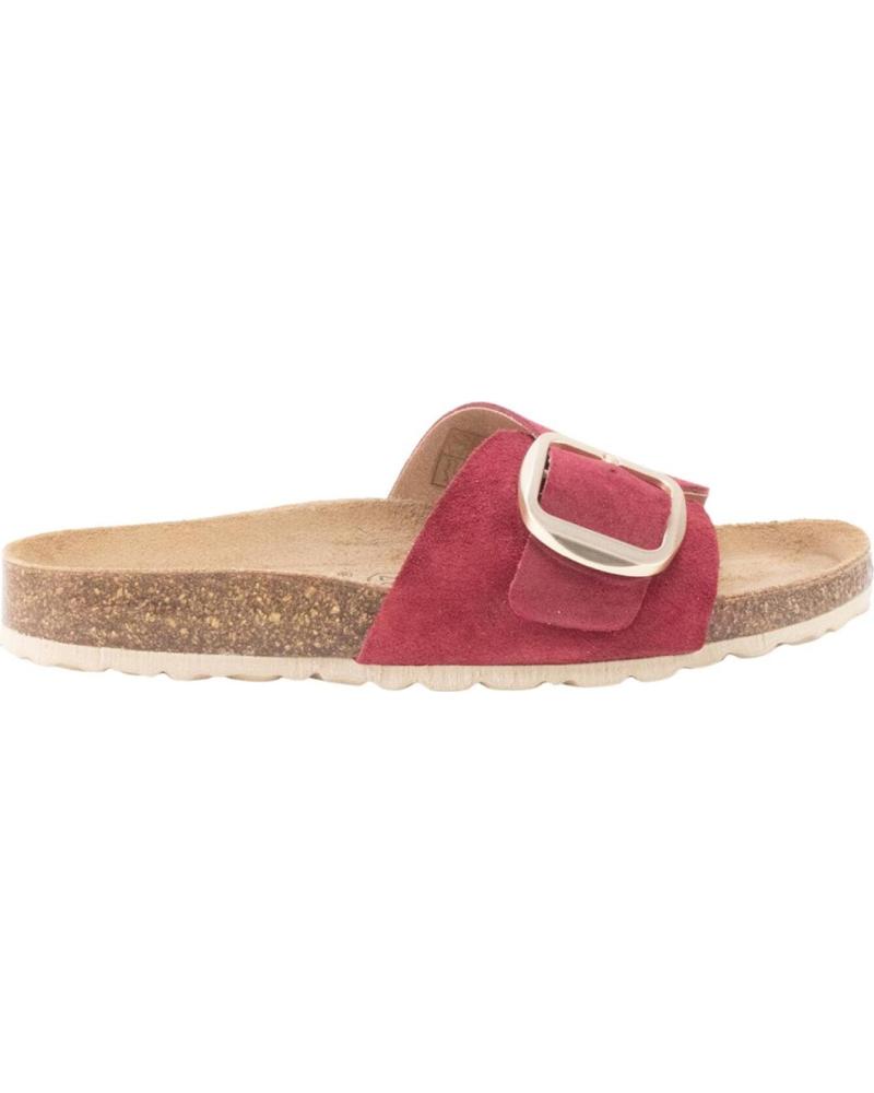 KESLEM SANDALIAS RAQUEL ROJO CON HEBILLA