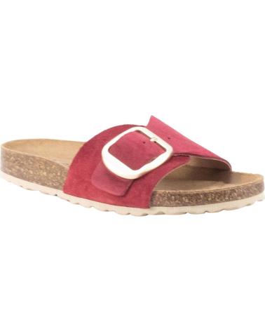 KESLEM SANDALIAS RAQUEL ROJO CON HEBILLA