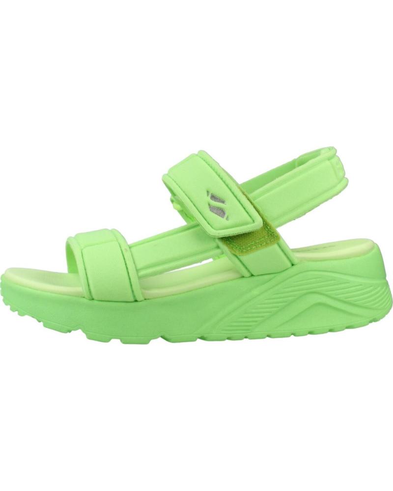 SKECHERS SANDALIAS UNO LITE SUNNY STAND VERDE LIMA LIME