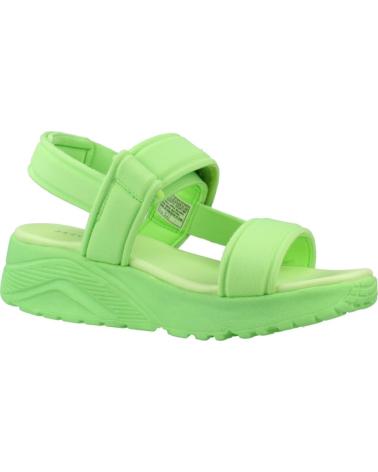 SKECHERS SANDALIAS UNO LITE SUNNY STAND VERDE LIMA LIME