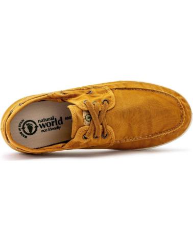 Schuhe NATURAL WORLD  für Herren 303E H - 48 OLD ELBRUS NAUTICO ENZIMATI  CUERO