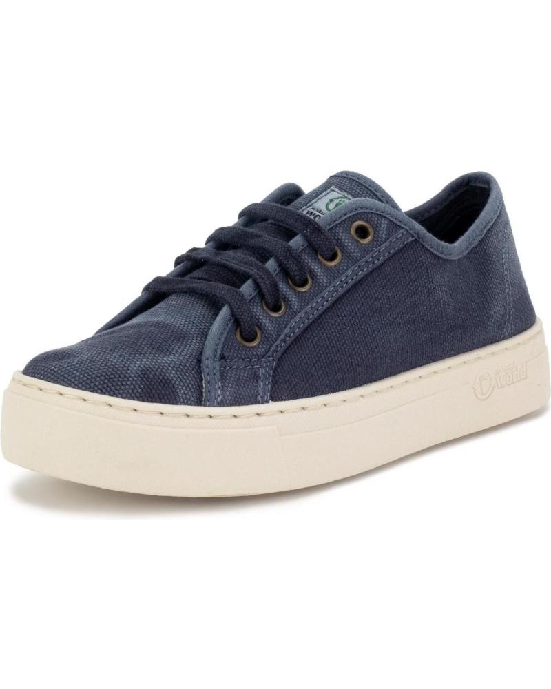Sportschuhe NATURAL WORLD  für Damen 6114E M - 48 OLD GAVI BASKET ALTO LONA  AZUL MARINO