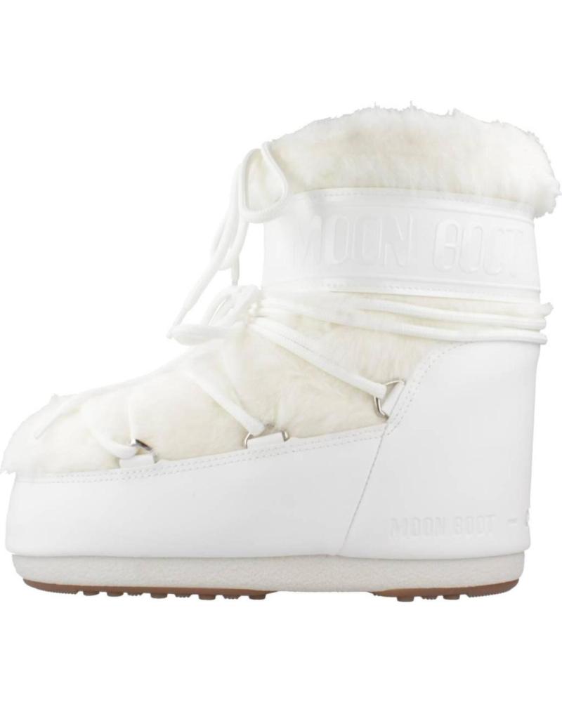 MOON BOOT BOTAS ICON LOW FAUX FUR PTCLWHT