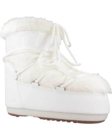 MOON BOOT BOTAS ICON LOW FAUX FUR PTCLWHT