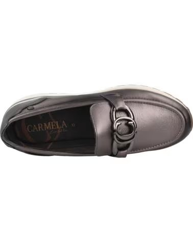 CARMELA MOCASINES MUJER MODELO 169393 COLOR PLATA PLOMO