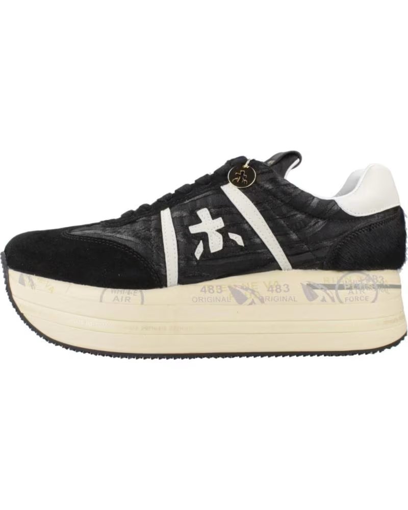 PREMIATA ZAPATILLAS MUJER MODELO BETH COLOR NEGRO 7740