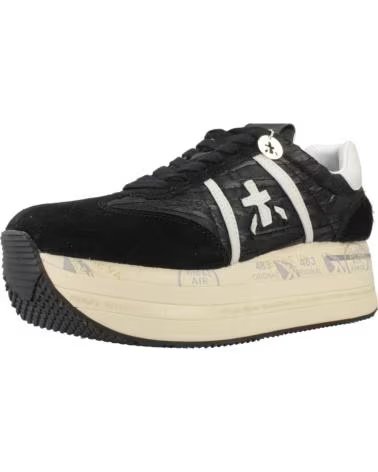 PREMIATA ZAPATILLAS MUJER MODELO BETH COLOR NEGRO 7740