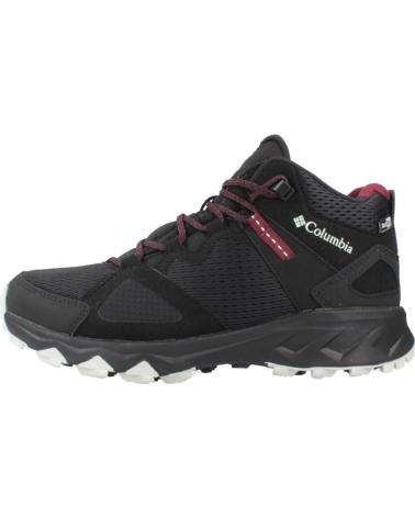 COLUMBIA ZAPATOS DE MONTANA BOTAS PEAKFREAK HERA MID OUTDRY NEGRO ASFALTO GRANATE EN NEGRO PARA UNISEX MUJER