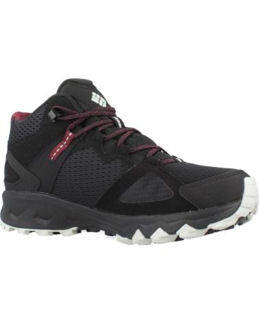 COLUMBIA ZAPATOS DE MONTANA BOTAS PEAKFREAK HERA MID OUTDRY NEGRO ASFALTO GRANATE EN NEGRO PARA UNISEX MUJER