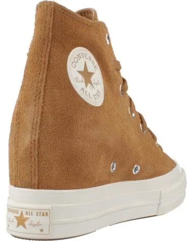 CONVERSE ZAPATILLAS MUJER MODELO CHUCK 70 WEDGE HI COLOR MARRON EGRET