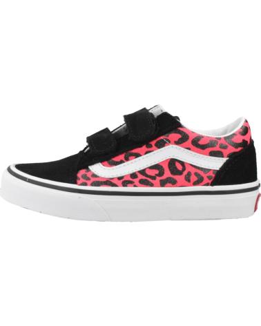 VANS OFF THE WALL ZAPATILLAS OLD SKOOL V PARA NIÑO CON ESTAMPADO ANIMAL PINK