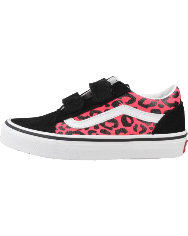 VANS OFF THE WALL ZAPATILLAS OLD SKOOL V PARA NIÑO CON ESTAMPADO ANIMAL PINK