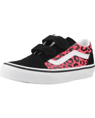 VANS OFF THE WALL ZAPATILLAS OLD SKOOL V PARA NIÑO CON ESTAMPADO ANIMAL PINK