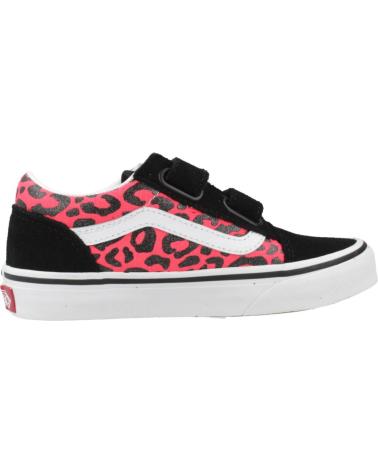 VANS OFF THE WALL ZAPATILLAS OLD SKOOL V PARA NIÑO CON ESTAMPADO ANIMAL PINK
