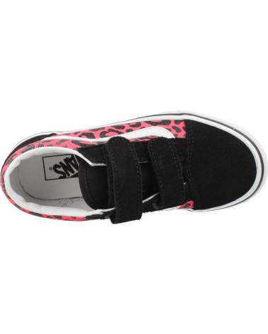 VANS OFF THE WALL ZAPATILLAS OLD SKOOL V PARA NIÑO CON ESTAMPADO ANIMAL PINK