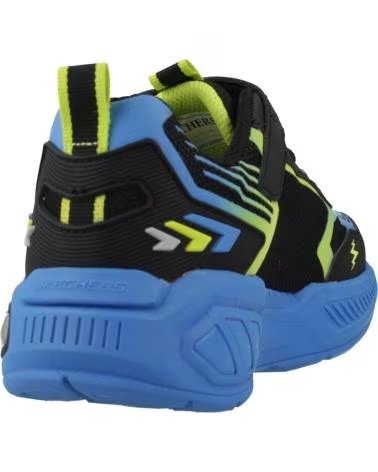 SKECHERS Zapatillas Light Storm 3 en multicolor para ninos unisex BLACK SYNTHETIC - BLACK TEXTILE - BLUE LIME TRIM