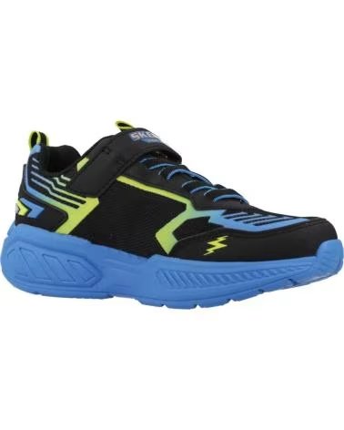 SKECHERS Zapatillas Light Storm 3 en multicolor para ninos unisex BLACK SYNTHETIC - BLACK TEXTILE - BLUE LIME TRIM