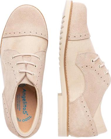 Zapatos de Niño ANGELITOS CEREMONIA PIEL 816 BEIGE