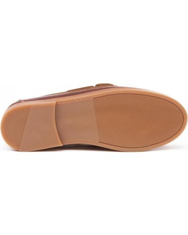Woman and Man Boat shoes ANGELITOS NAUTICO PIEL 351  CUERO