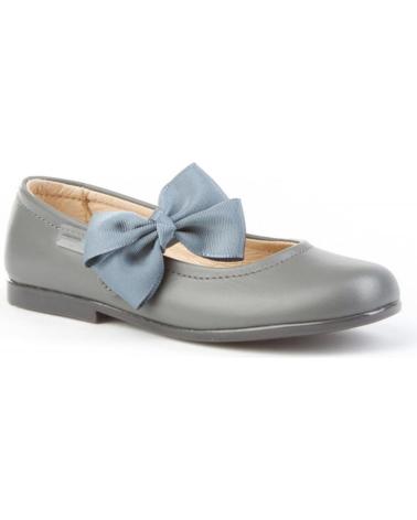 Schuhe für Mädchen ANGELITOS ZAPATO FRANCESITAS PIEL 519 GRIS