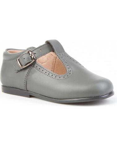 Scarpe per Bambina e Bambino ANGELITOS ZAPATO MERCEDITAS PIEL 503 GRIS