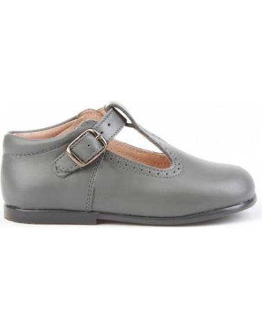 Scarpe per Bambina e Bambino ANGELITOS ZAPATO MERCEDITAS PIEL 503 GRIS