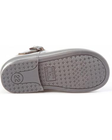 Scarpe per Bambina ANGELITOS ZAPATO MERCEDITAS PIEL 500 GRIS