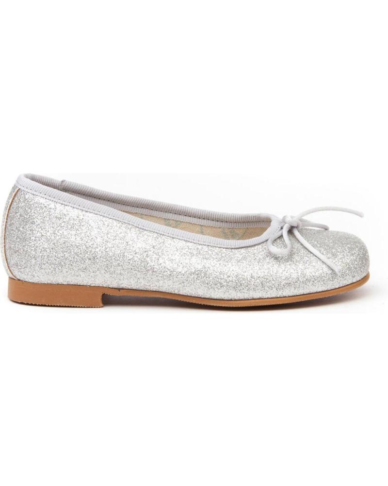 girl shoes ANGELITOS BAILARINA PIEL 1560 PLATA