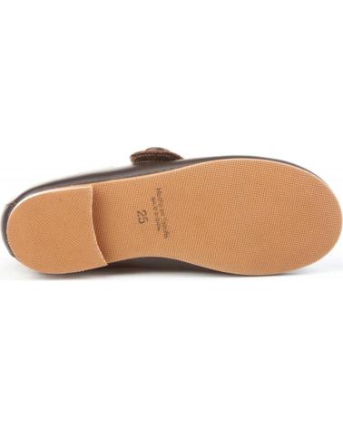 Bailarinas per Bambina ANGELITOS ZAPATO FRANCESITAS PIEL 1512 CHOCOLATE