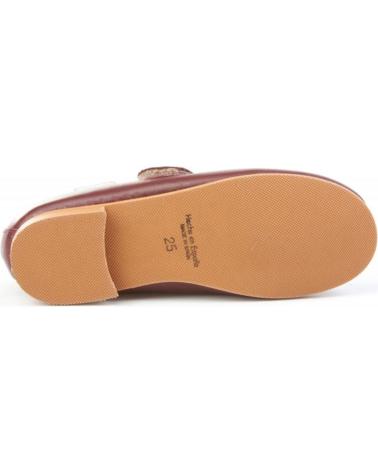 Bailarinas per Bambina ANGELITOS ZAPATO FRANCESITAS PIEL 1512 BURDEOS