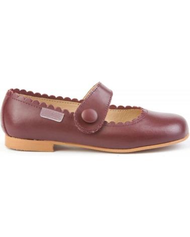 Bailarinas per Bambina ANGELITOS ZAPATO FRANCESITAS PIEL 1512 BURDEOS