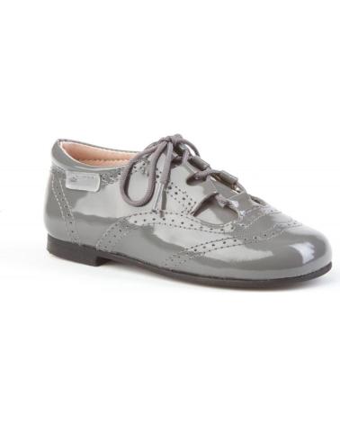 Zapatos de Niña ANGELITOS ZAPATO INGLESITAS PIEL 1505 GRIS