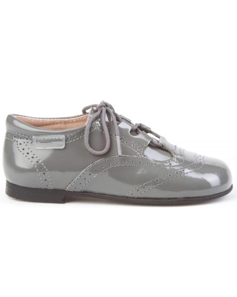 Zapatos de Niña ANGELITOS ZAPATO INGLESITAS PIEL 1505 GRIS