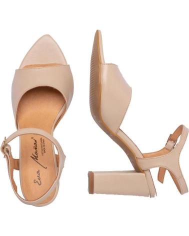Woman Sandals EVA MAÑAS SALON FIESTA PIEL 1487 NUDE