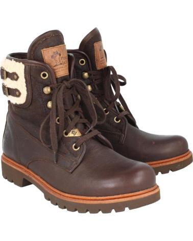 Woman Mid boots PANAMA JACK BOTIN HEBILLA PIEL MARRON