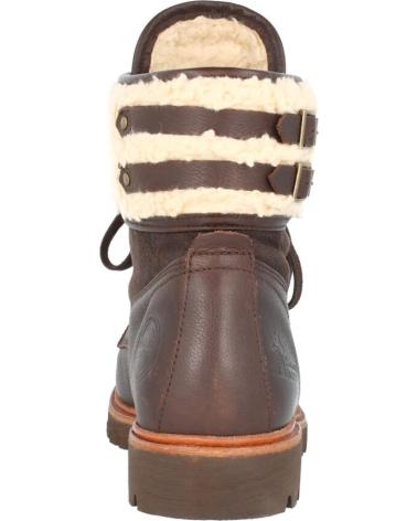 Woman Mid boots PANAMA JACK BOTIN HEBILLA PIEL MARRON