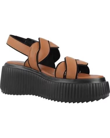 NOA HARMON SANDALIAS MODELO 10311PN MARRONES CON PLATAFORMA NGRCR