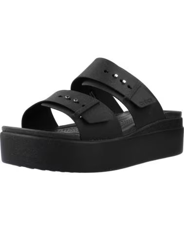 CROCS SANDALIAS BROOKLYN W PLATAFORMA COLOR NEGRO BLACK